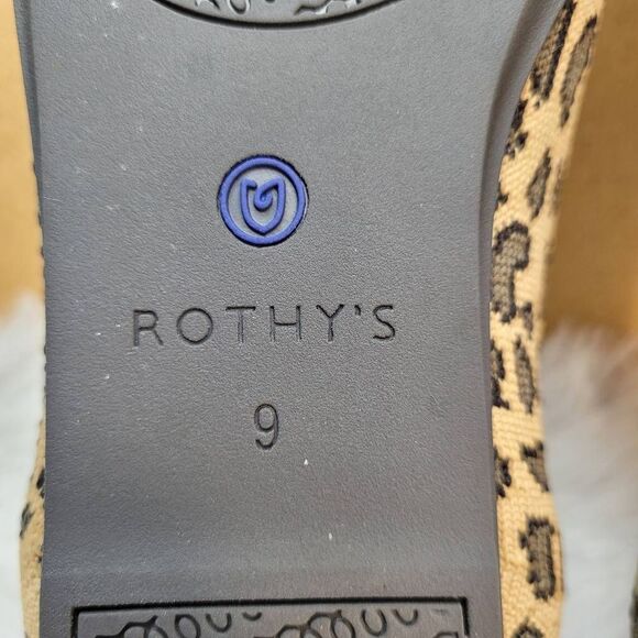 Rothy's “The Loafer” Mocha Spot Leopard Print Loafers- Size 9 - Picture 12 of 12